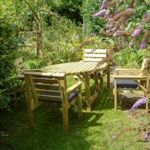 Exmoor Garden Table and Chair Setโ Seats 4