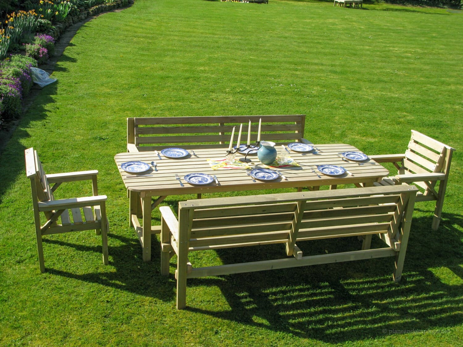 Quantock Garden Table and Chair Set– Seats 8