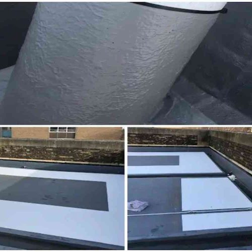 Liquid Membrane Roofing Kent Flat Roof Fibreglass Cold Applied Liquid Membrane Project 2