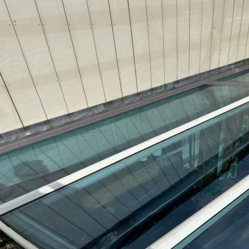 Flat Roof Fibreglass Cold Applied Liquid Membrane Project 7